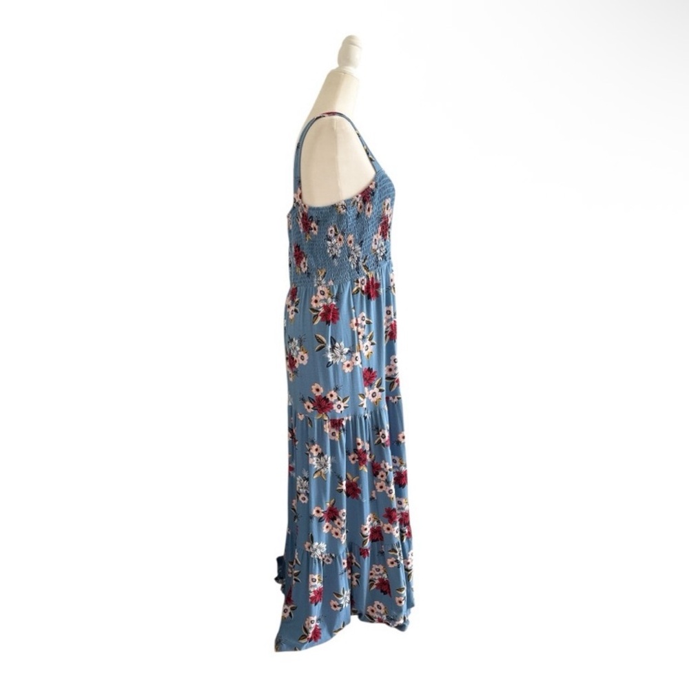 LOFT Blue Floral Maxi Dress - Picture 4 of 6